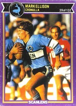1987 Scanlens Rugby League #39 Mark Ellison Front
